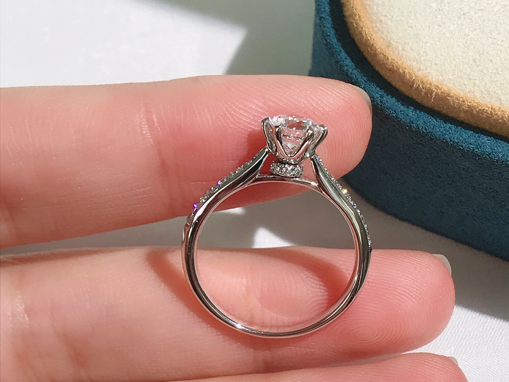【摩天轮】经典六爪钻戒婚戒定制戒托