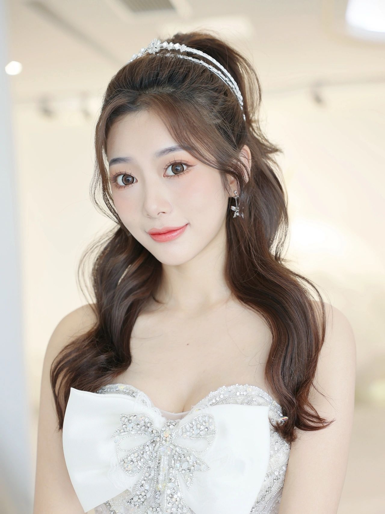 半高马尾甜美造型