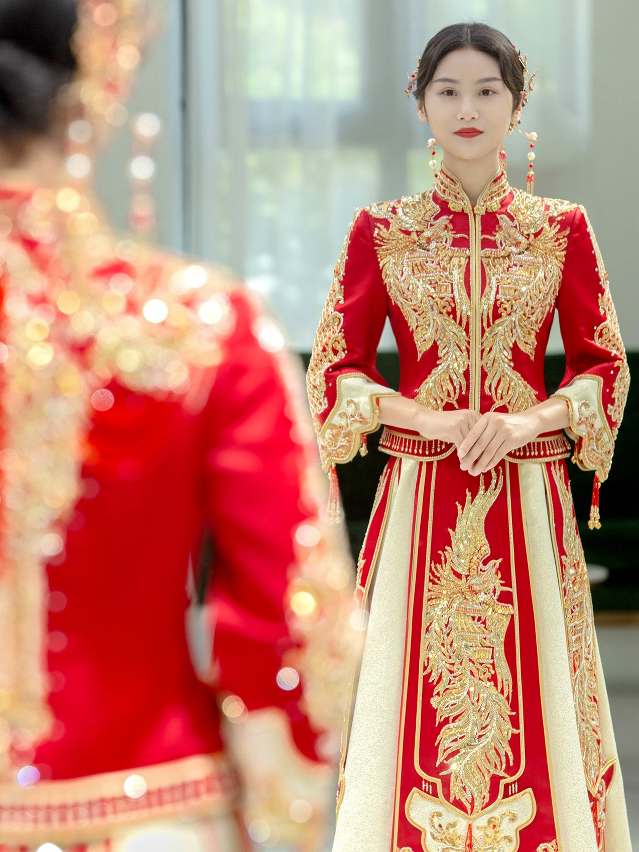 台湾布蕾丝梦幻公主系列定制婚纱+礼服+婚纱3件套