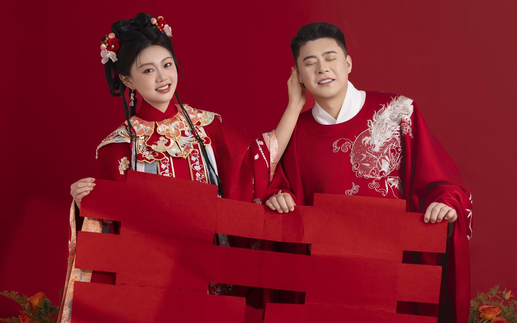刁蛮公主出嫁咯	汉服婚纱照巨巨巨可爱