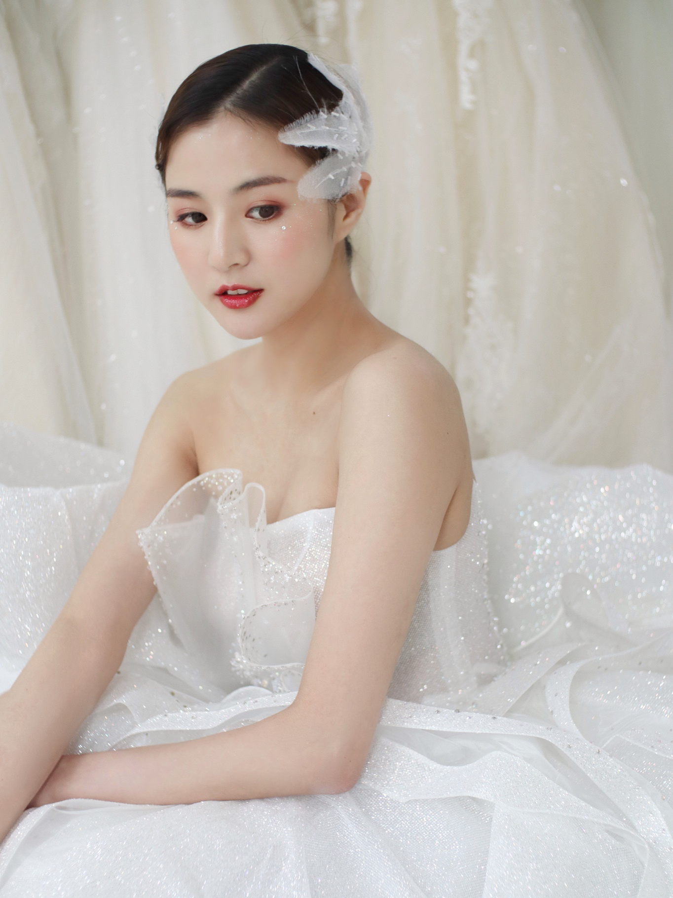 【未末婚纱】美国品牌婚纱+进口马来褂8件套