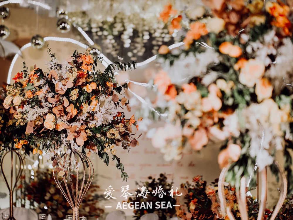 香槟玫瑰  爱琴海婚礼一站式服务