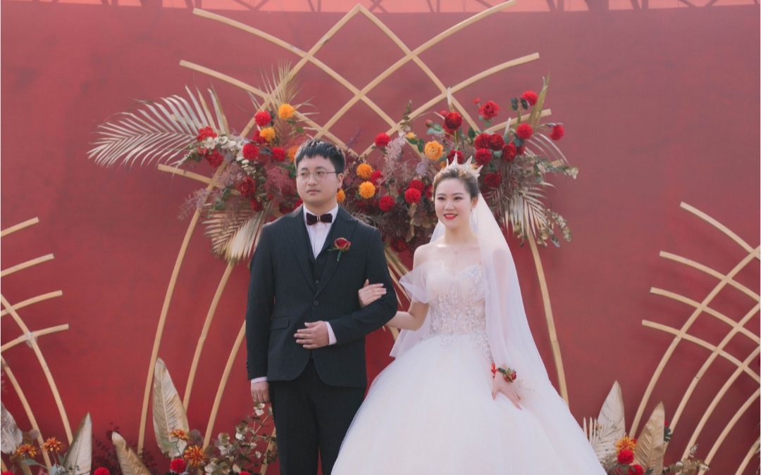 【七夕婚慶】精簡紅色中西式小預(yù)算庭院婚禮