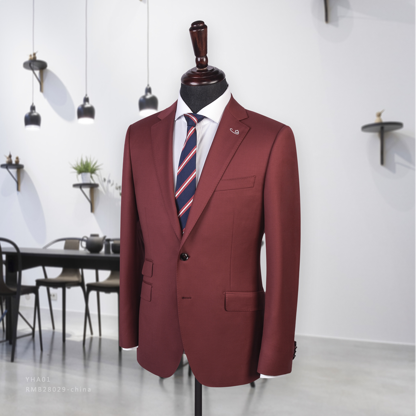 红色系列婚礼西服