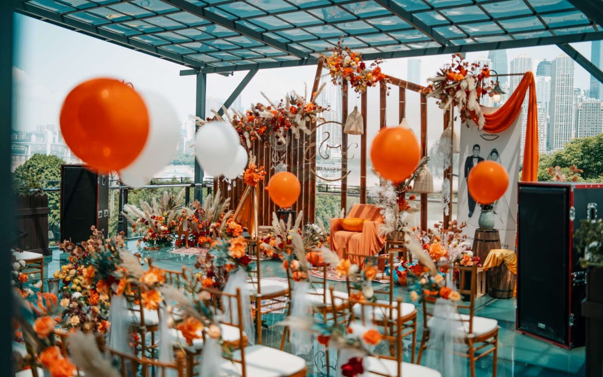 【莱卡婚礼】秋色系户外轻奢定制婚礼