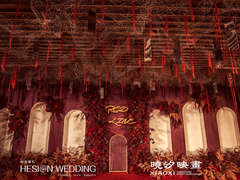 紅金色復(fù)古婚禮現(xiàn)場(chǎng)布置套餐