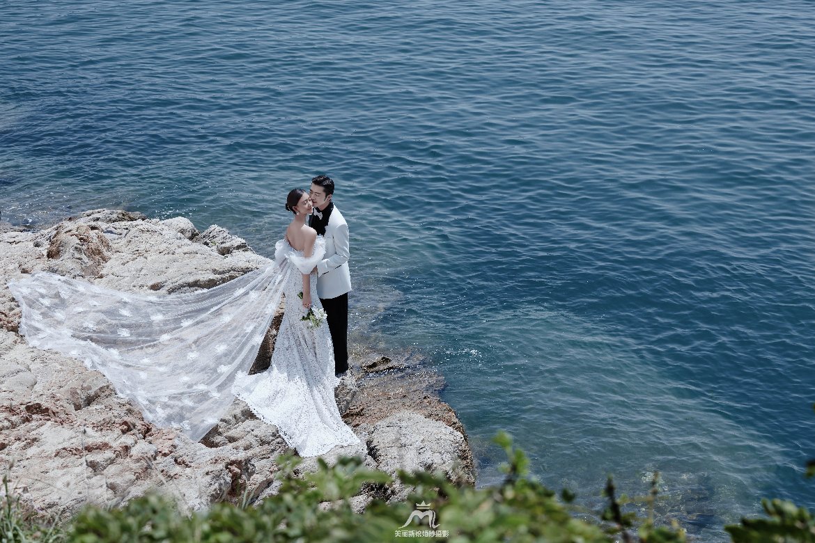 三亞婚紗攝影婚紗照海天一線景區(qū)拍攝