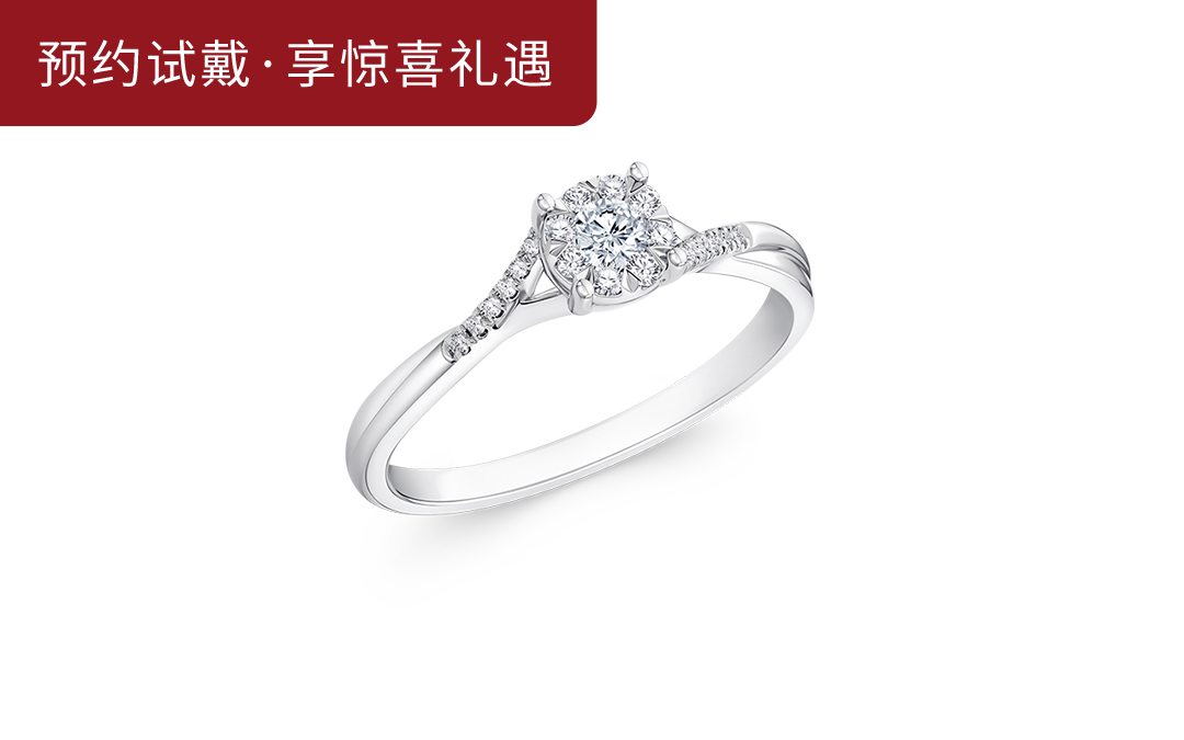 DR BELIEVE系列简奢款光芒钻石求婚钻戒