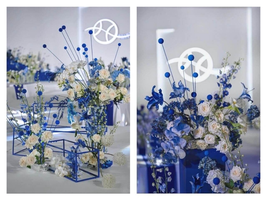 【理想之蓝】纯白+克莱因蓝色极简时尚婚礼