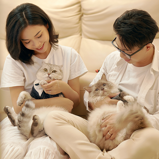 ☆【甜蜜萌宠】宠物婚纱照·一家人的婚纱照