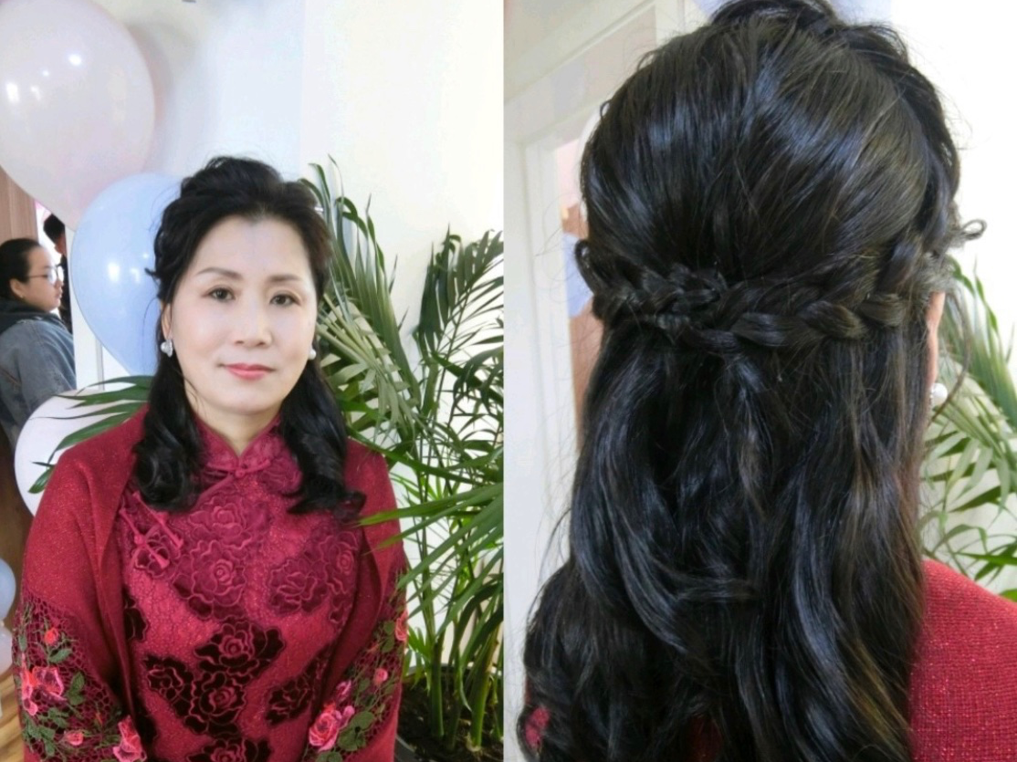 精致温婉优雅妈妈妆及帅气新郎妆