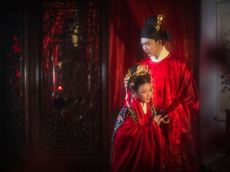 高端汉式婚礼定制跟妆（周制 明制）