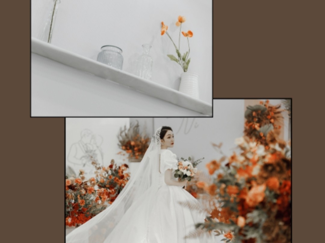【遇見愛婚禮】韓式秋色婚禮，穿上漂亮的婚紗