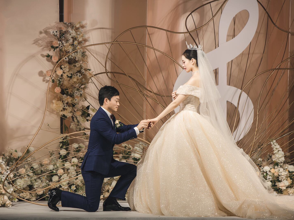 #喜之约婚礼#香槟色系·翔宇豪生大酒店