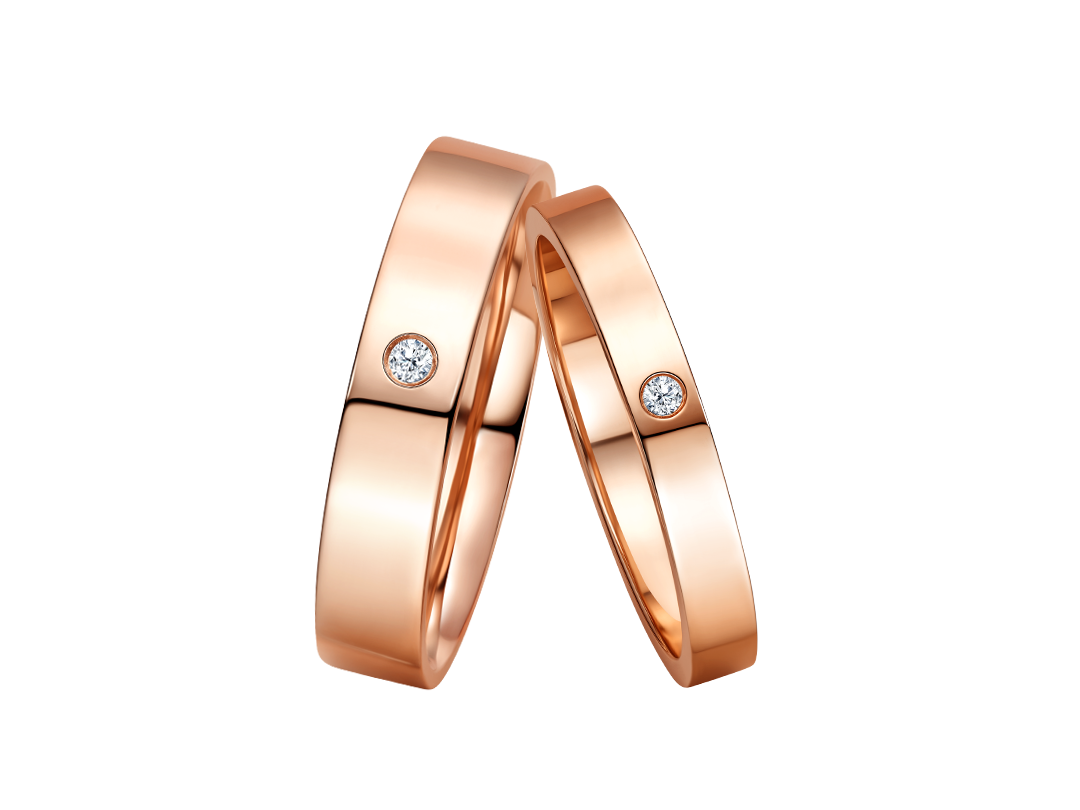 DR FOREVER系列真爱奏鸣曲三分弧结婚对戒