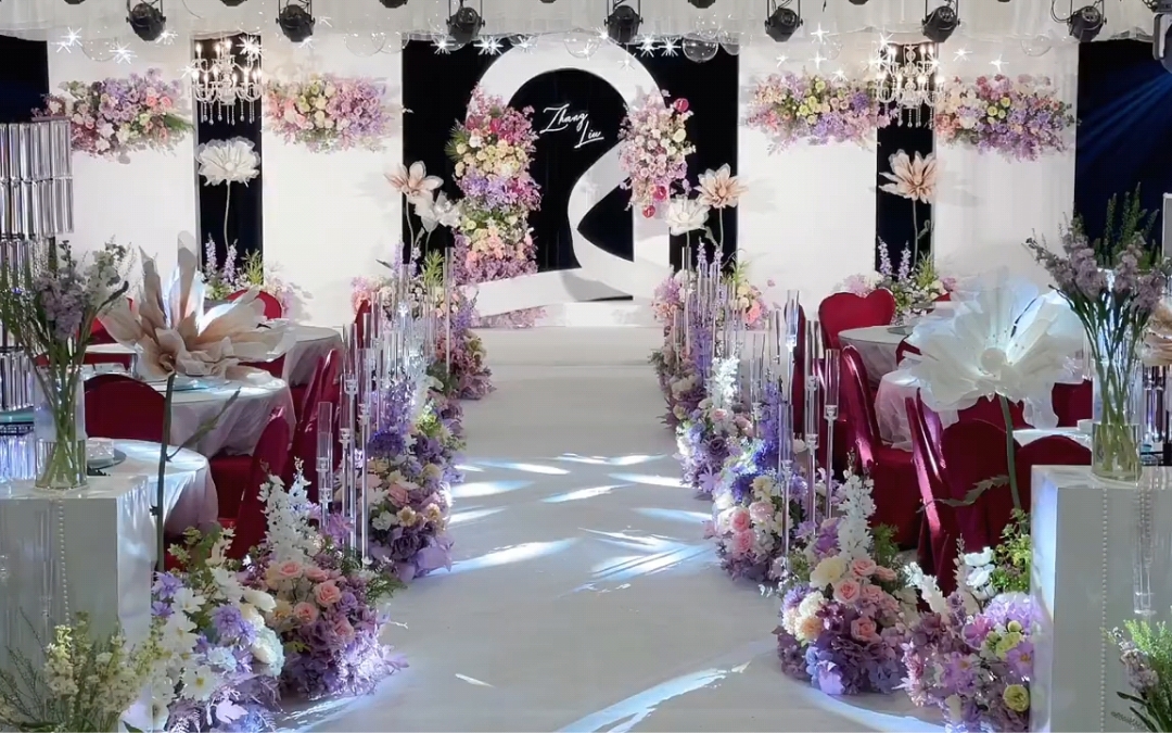 千百合 婚礼 紫罗兰风婚礼