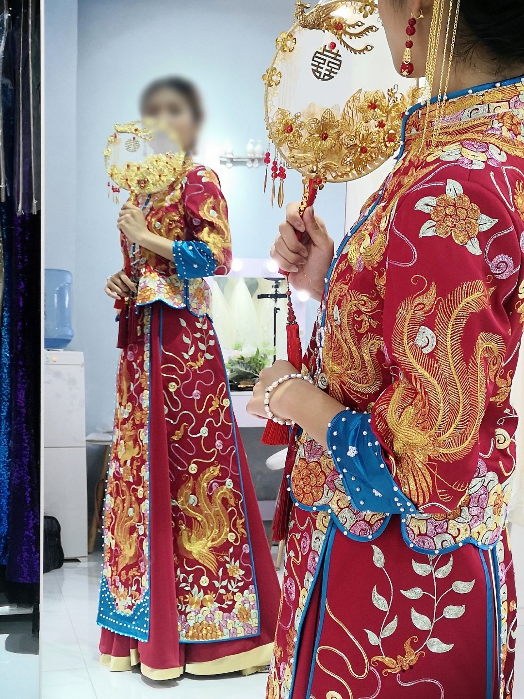 高性價比中式秀禾結(jié)婚禮服租賃