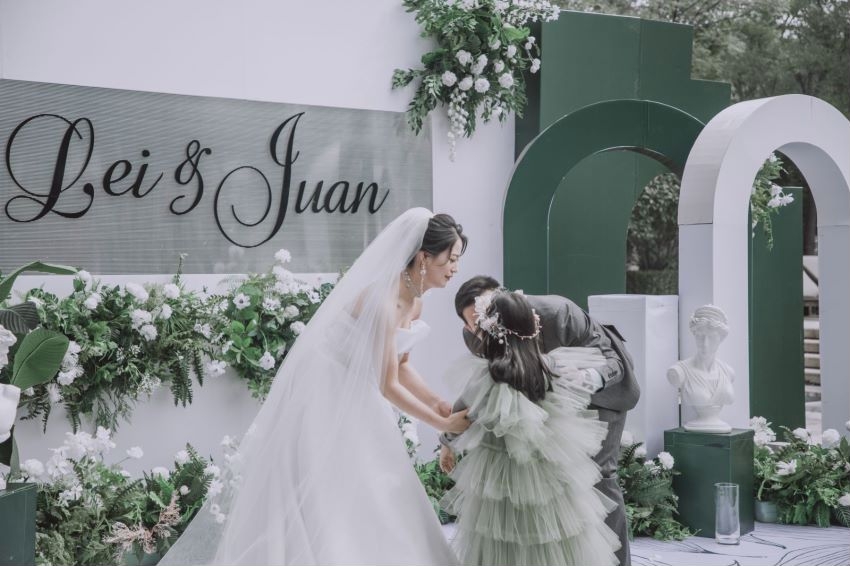 户外婚礼 婚礼当天之誓言 婚戒环节