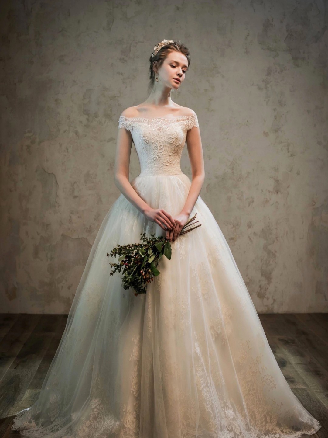 【黛妃婚纱礼•西服定制】20年新款公主风简约主纱