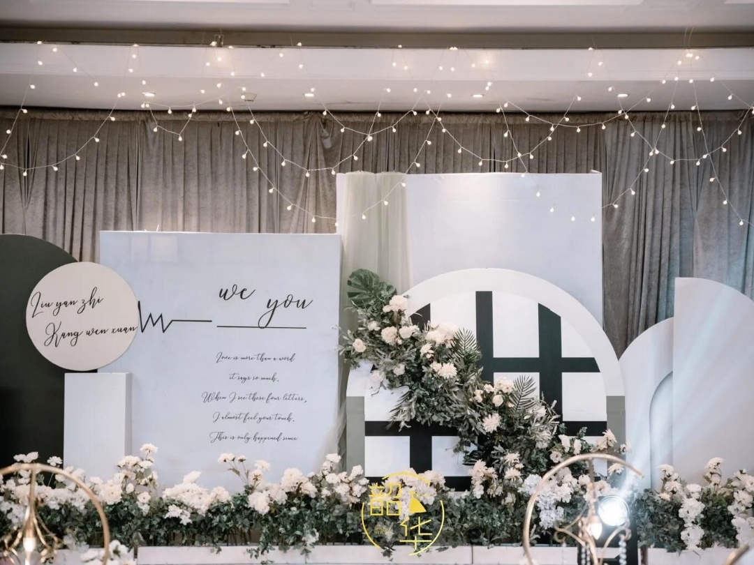 高性价比的酒店宴会厅冷色系韩式简约风