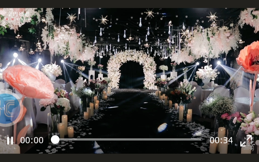 豪門婚禮，韓式簡(jiǎn)約花?；槎Y