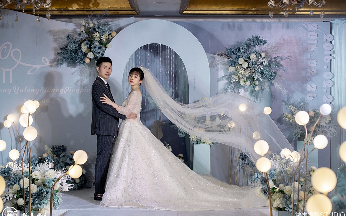 韩式婚礼 牛油果清新色调