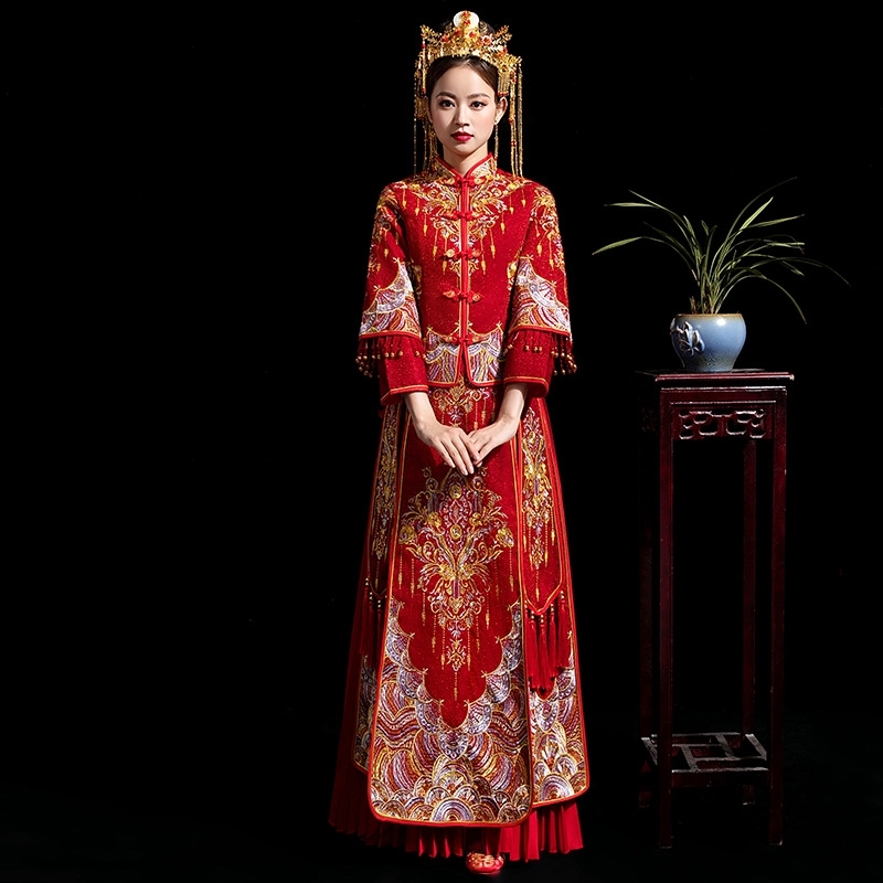 大码秀禾服一套，可小刀！！！
