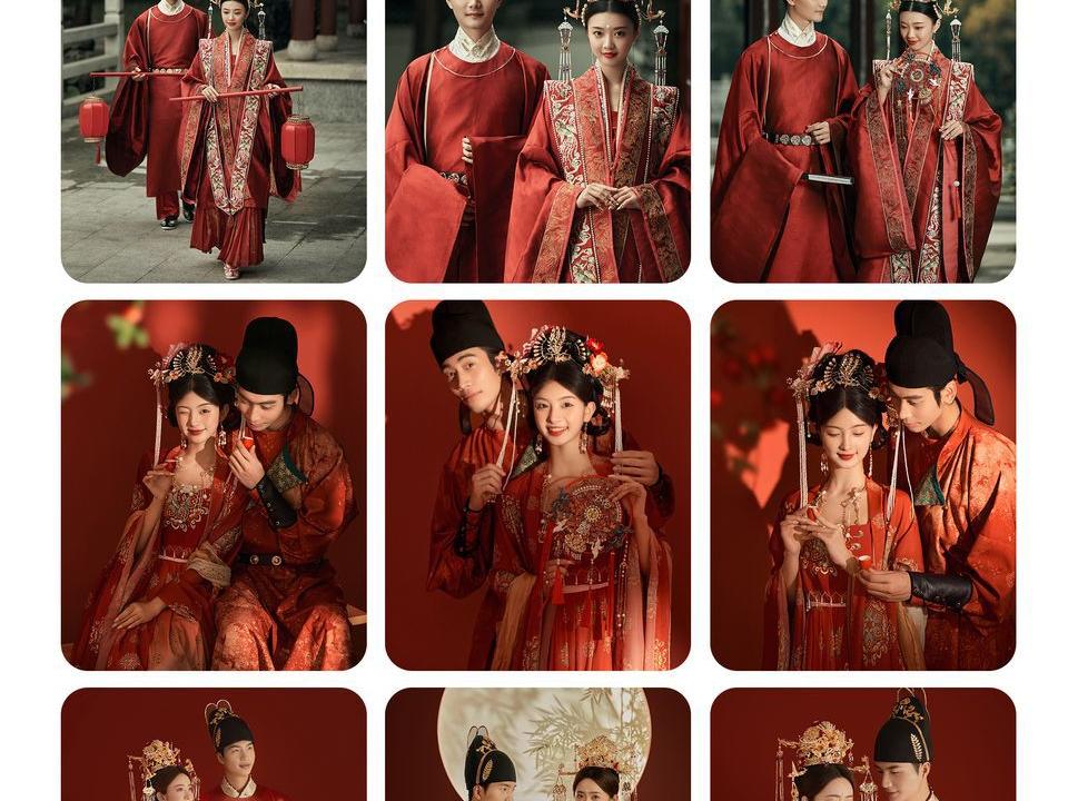 【一价全包】中式汉服婚纱照+2000㎡实景畅拍