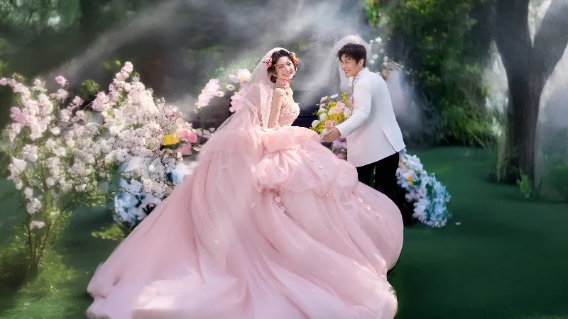 女王庄园新品《花神乐园》热拍ing·婚纱照