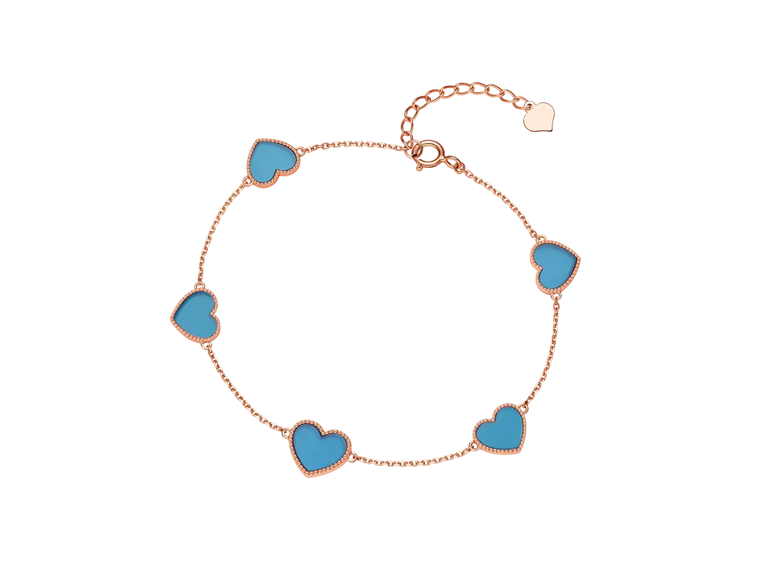 DR HEART系列真爱之心 手链（蓝玉髓）