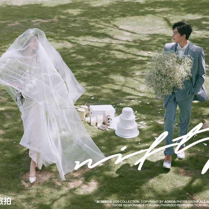 响水_清新风_森系婚纱照