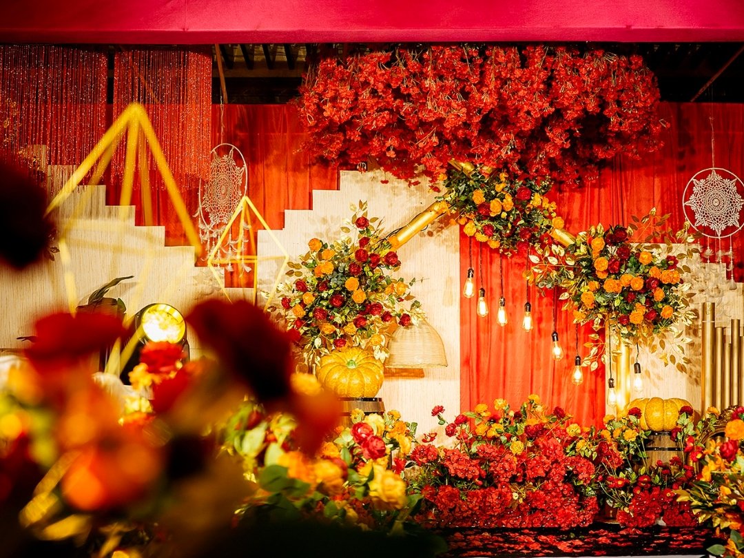 紅色復(fù)古婚禮 私人定制婚禮