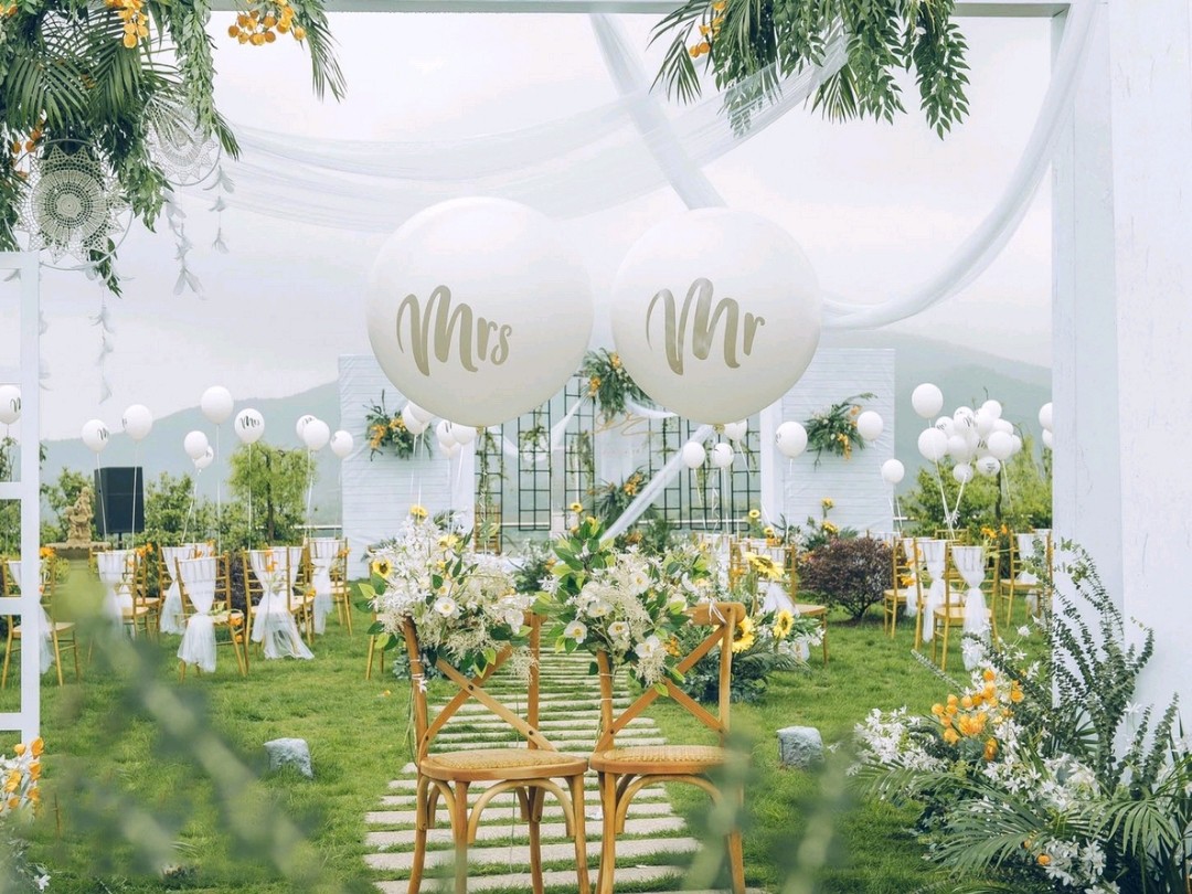 【夏日精选】户外小清新白绿婚礼