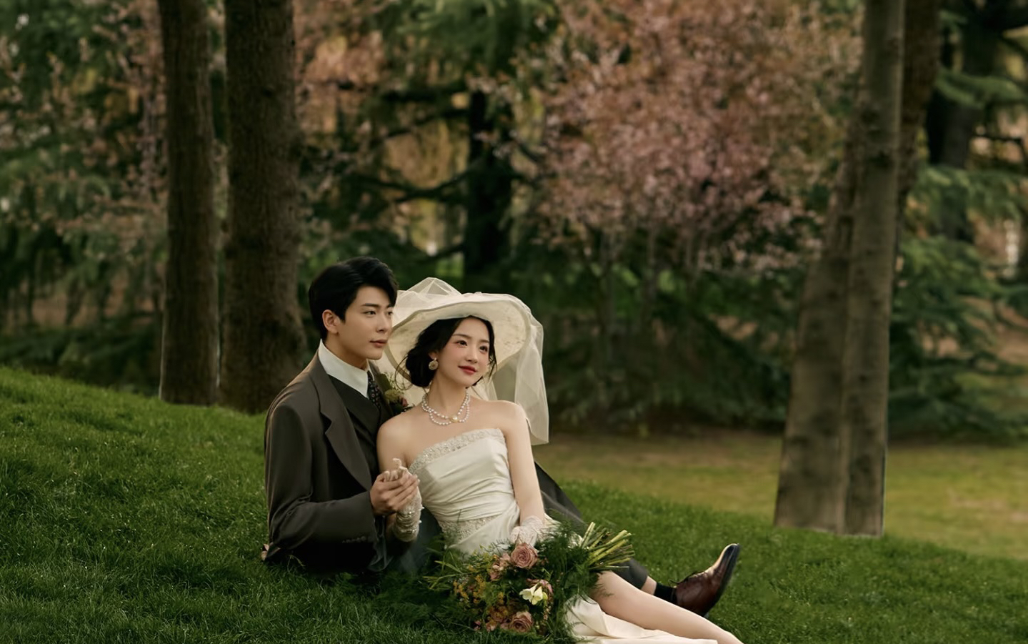 法式复古浪漫森系婚纱照