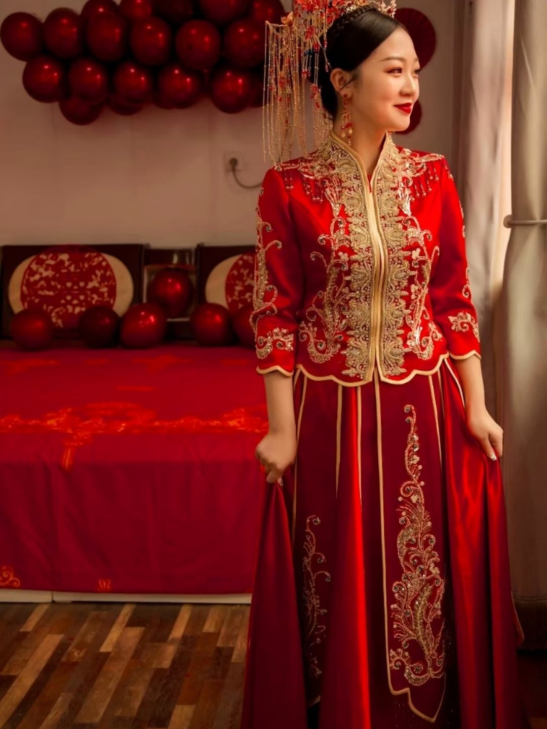 高性價比中式秀禾結(jié)婚禮服租賃