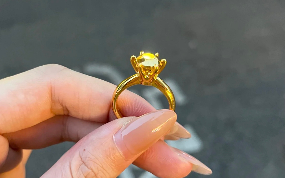 黄金｜大金钻戒指