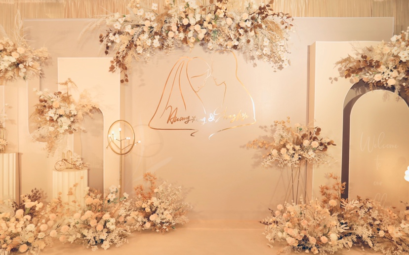 【FLOYEE花薏】韩式香槟色简约婚礼