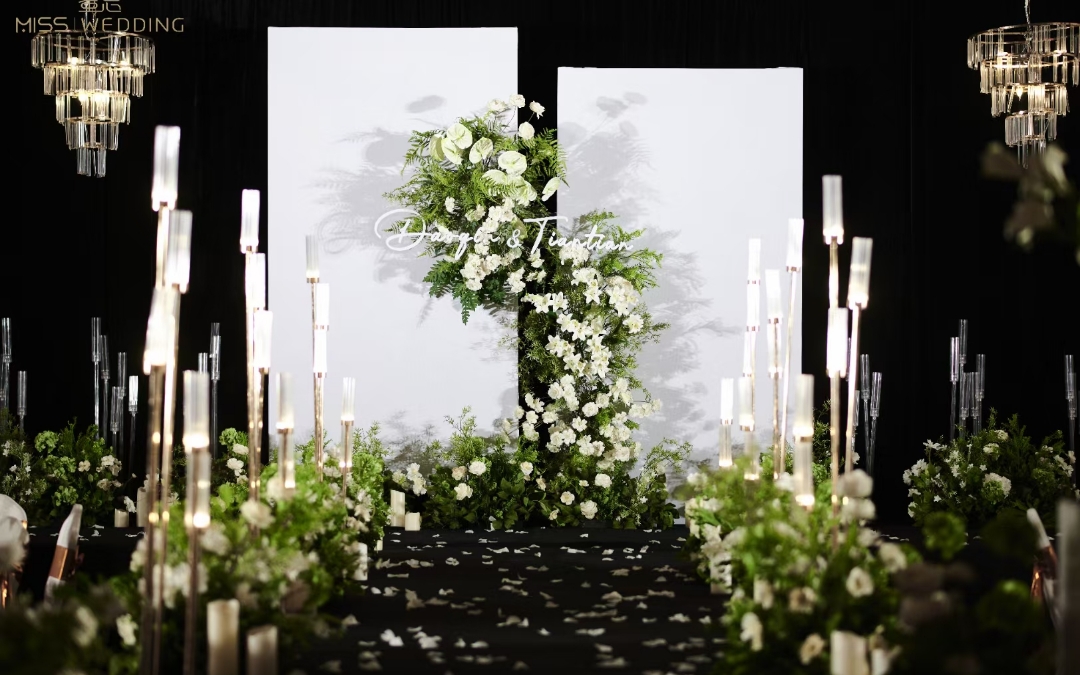 【蜜思策劃】小清新白綠室內(nèi)婚禮
