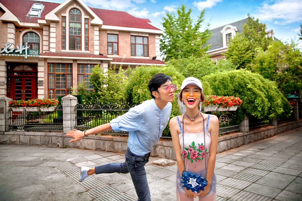 大连婚纱照   街拍婚纱照