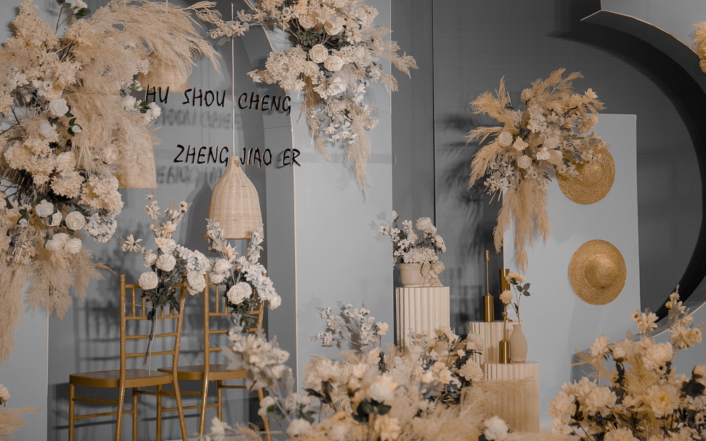精美雾霾蓝色系婚礼，年度热门婚礼