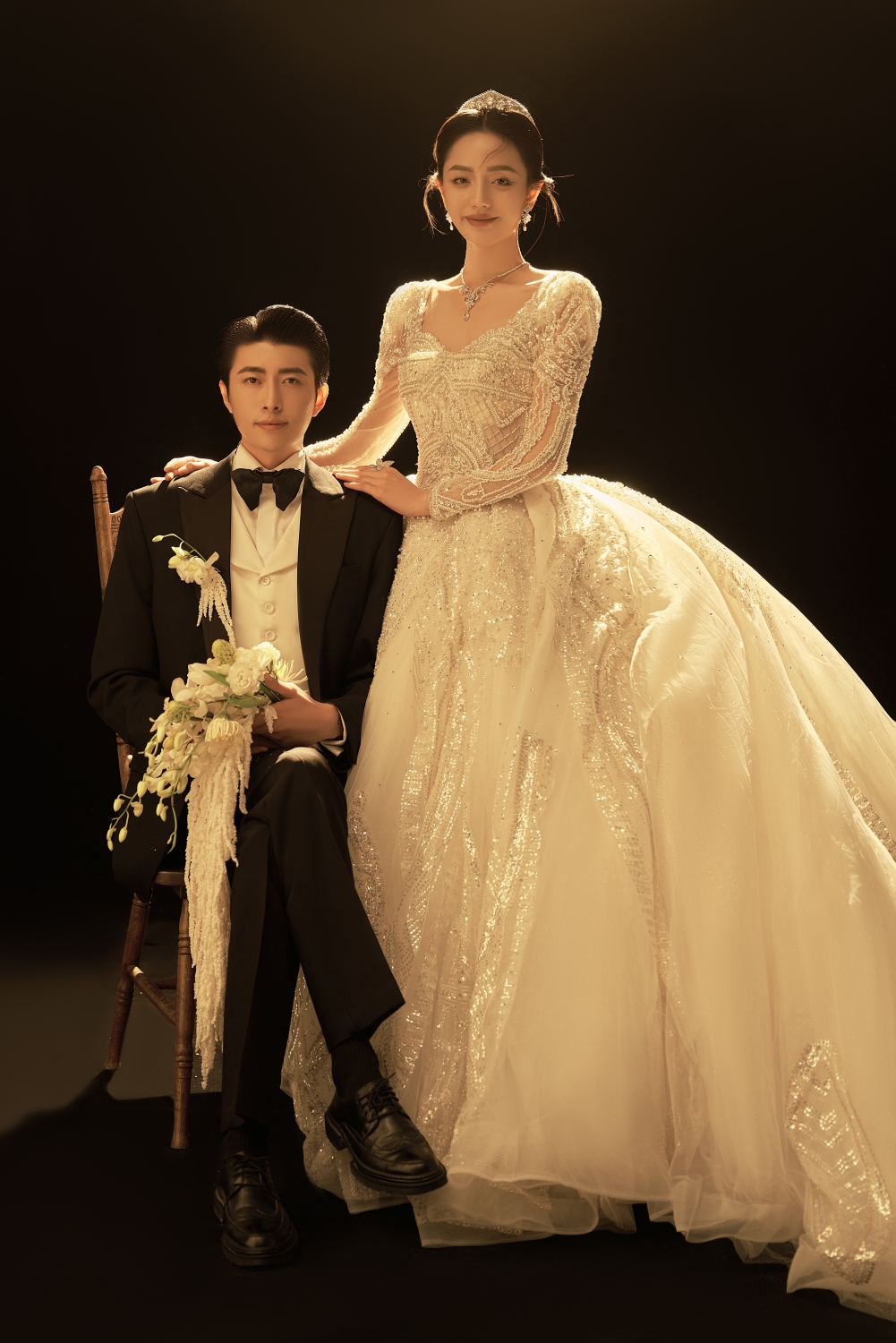 【店长推荐】夕阳电影感婚纱照+一价全包+底片全送