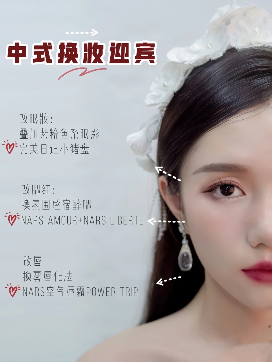 备婚干货｜婚礼一整天的妆容变化