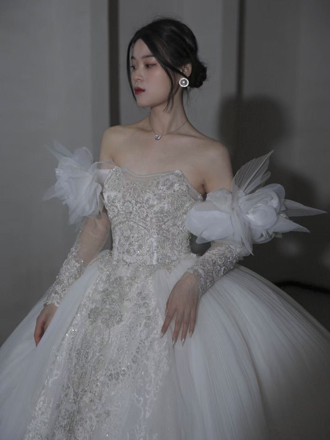 高端奢華款4件（重工婚紗+秀禾+敬酒服+跟妝）