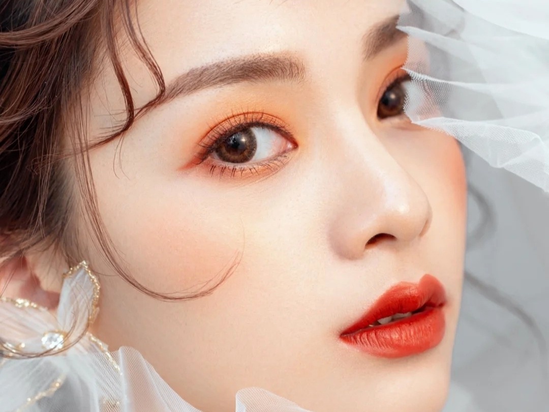 轻氧混血新娘眼妆【无美颜滤镜】免费试妆