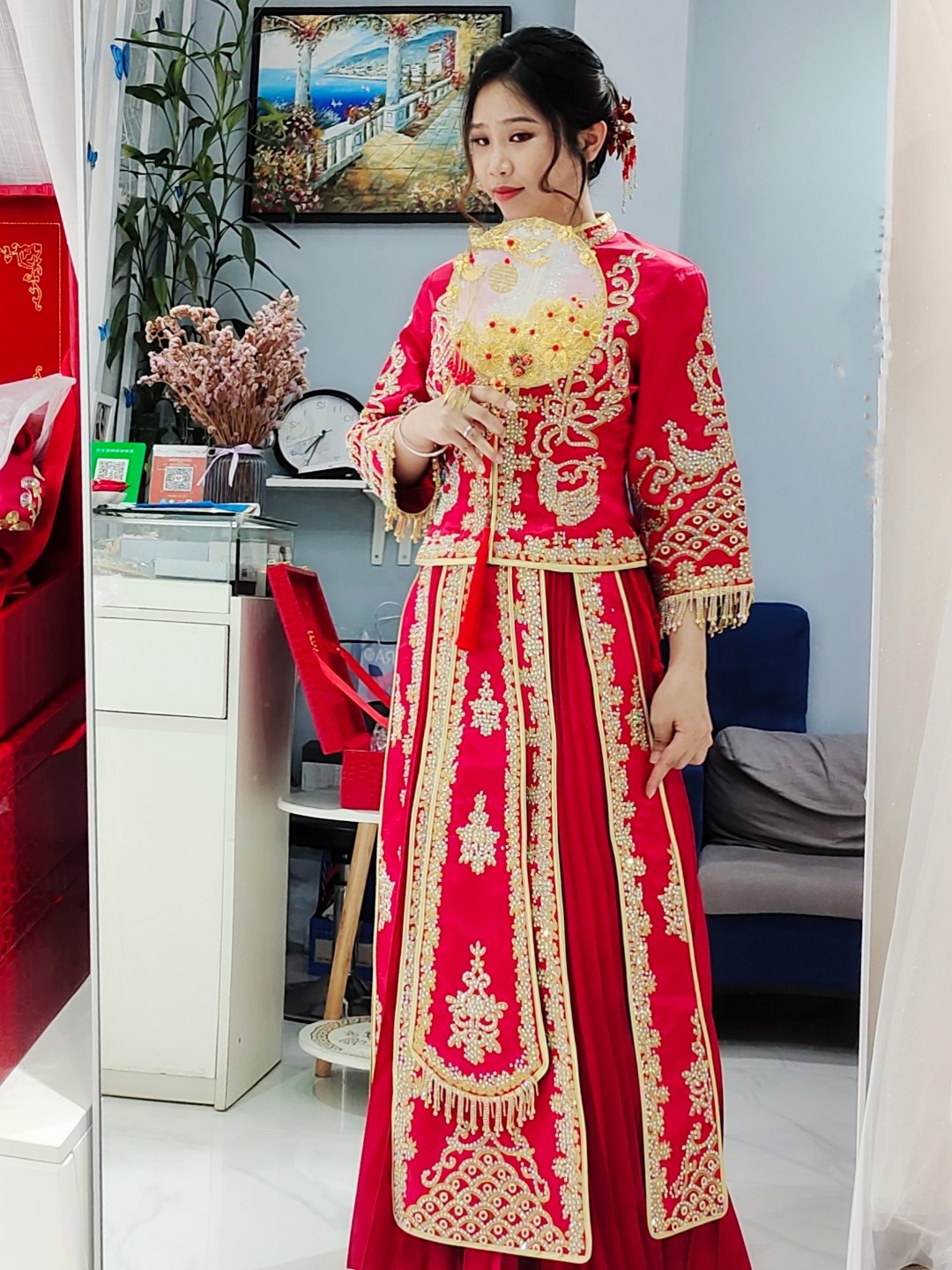 高性價比中式秀禾結(jié)婚禮服租賃