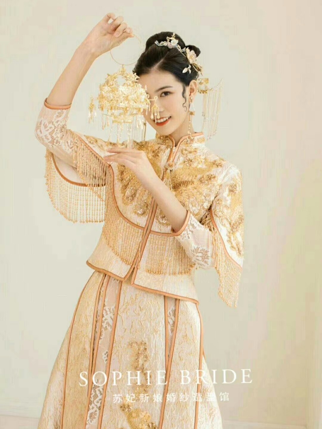 重工九件套新娘婚纱礼服套餐