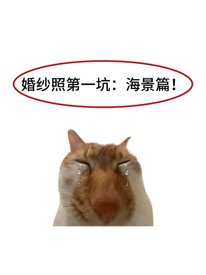 婚纱照第一坑：拍海景❗️别踩这些坑