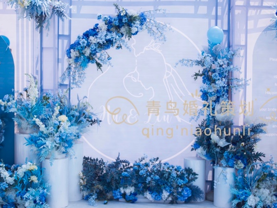 藍(lán)色戶外婚禮～炎炎夏日婚禮也需要清爽優(yōu)雅