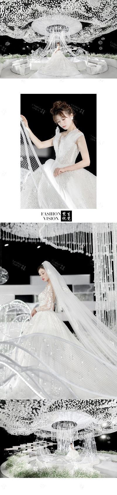 創(chuàng)意婚禮吊頂5萬2千個(gè)空紙杯