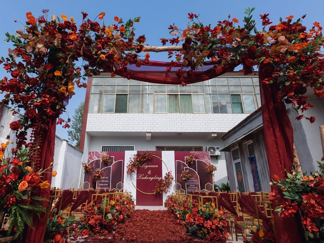 超值的家庭小院简约中式婚礼